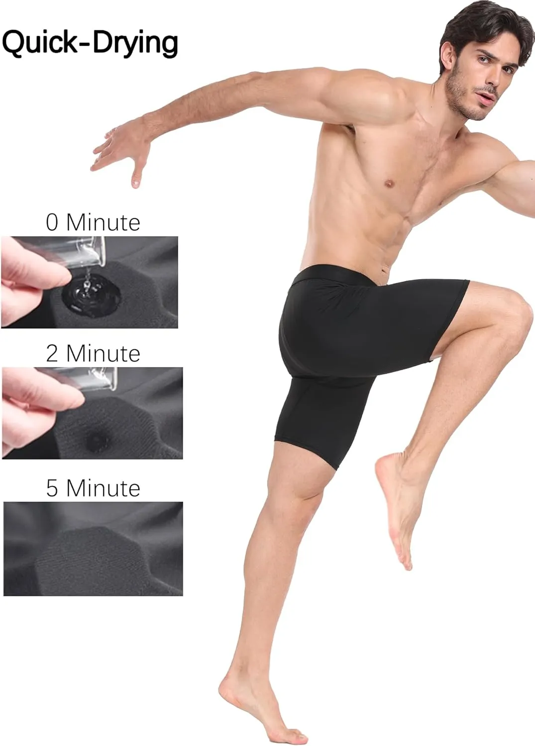 4 Pack Compression Workout Shorts Men Performance Sports Baselayer Athletic Running Shorts Underwear Spandex