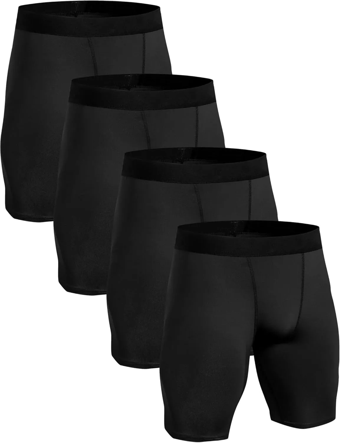 4 Pack Compression Workout Shorts Men Performance Sports Baselayer Athletic Running Shorts Underwear Spandex