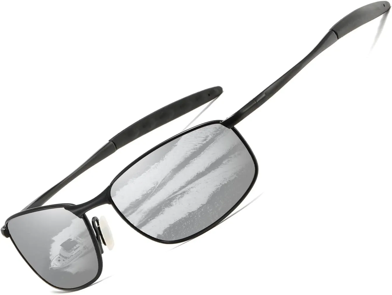 AEVOGUE Polarized Sunglasses For Men Rectangle Metal Frame Retro Sun Glasses AE0395