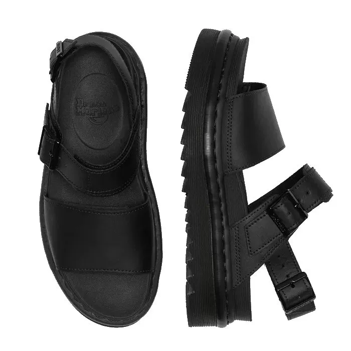 Dr Martens Voss Single Strap Mono Black Sandal