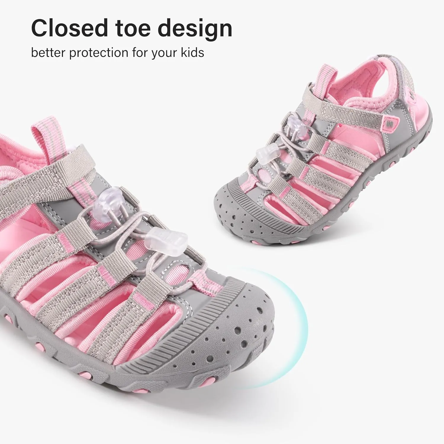 Stelle Boys Girls Sport Water Sandals Kids Summer Outdoor Beach Hiking Closed-Toe Athletic Shoes for Toddler/Little/Big Kids