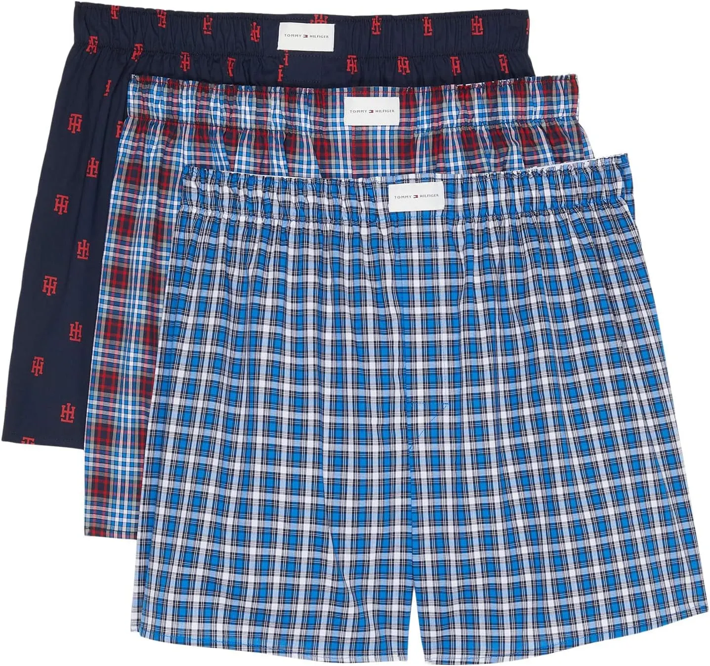 Tommy Hilfiger Men??s Cotton Classics 3-Pack Woven Boxer
