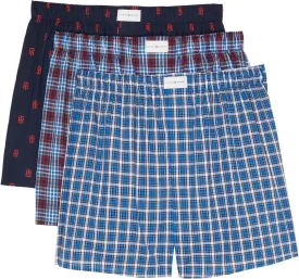 Tommy Hilfiger Men??s Cotton Classics 3-Pack Woven Boxer