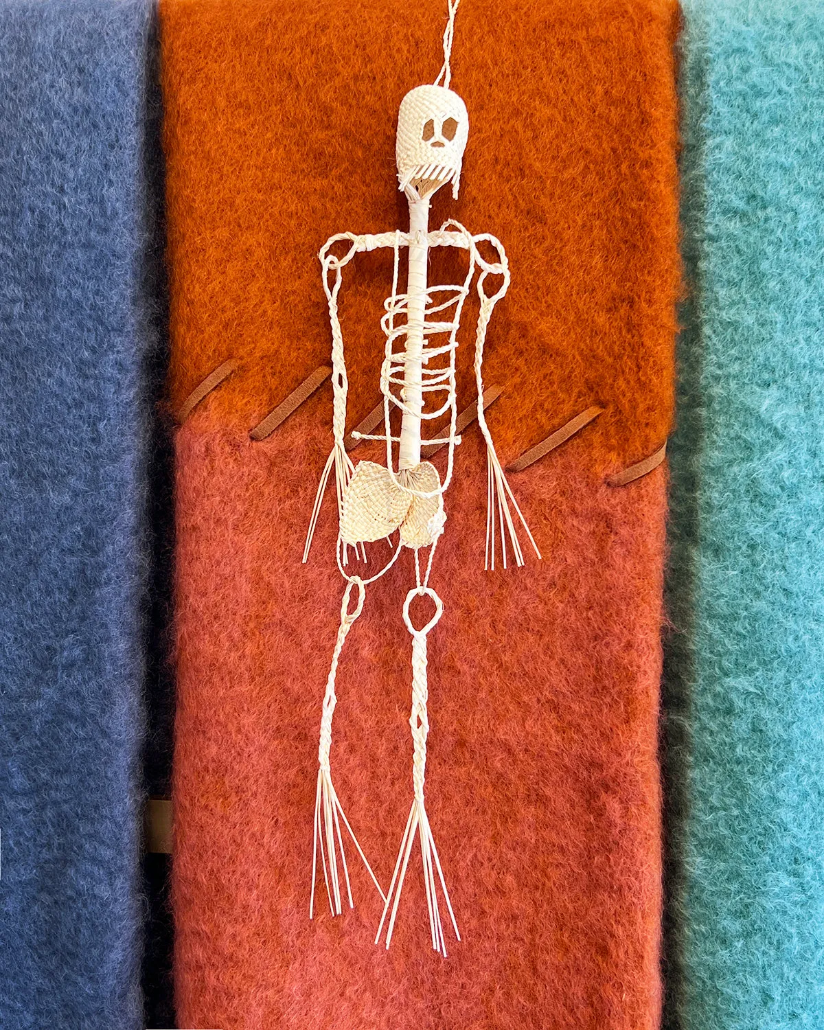 Woven Palm Skeleton Decorations